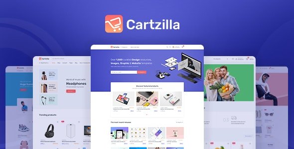 CARTZILLA V1.0.15 - 数字市场和杂货店 WordPress 主题